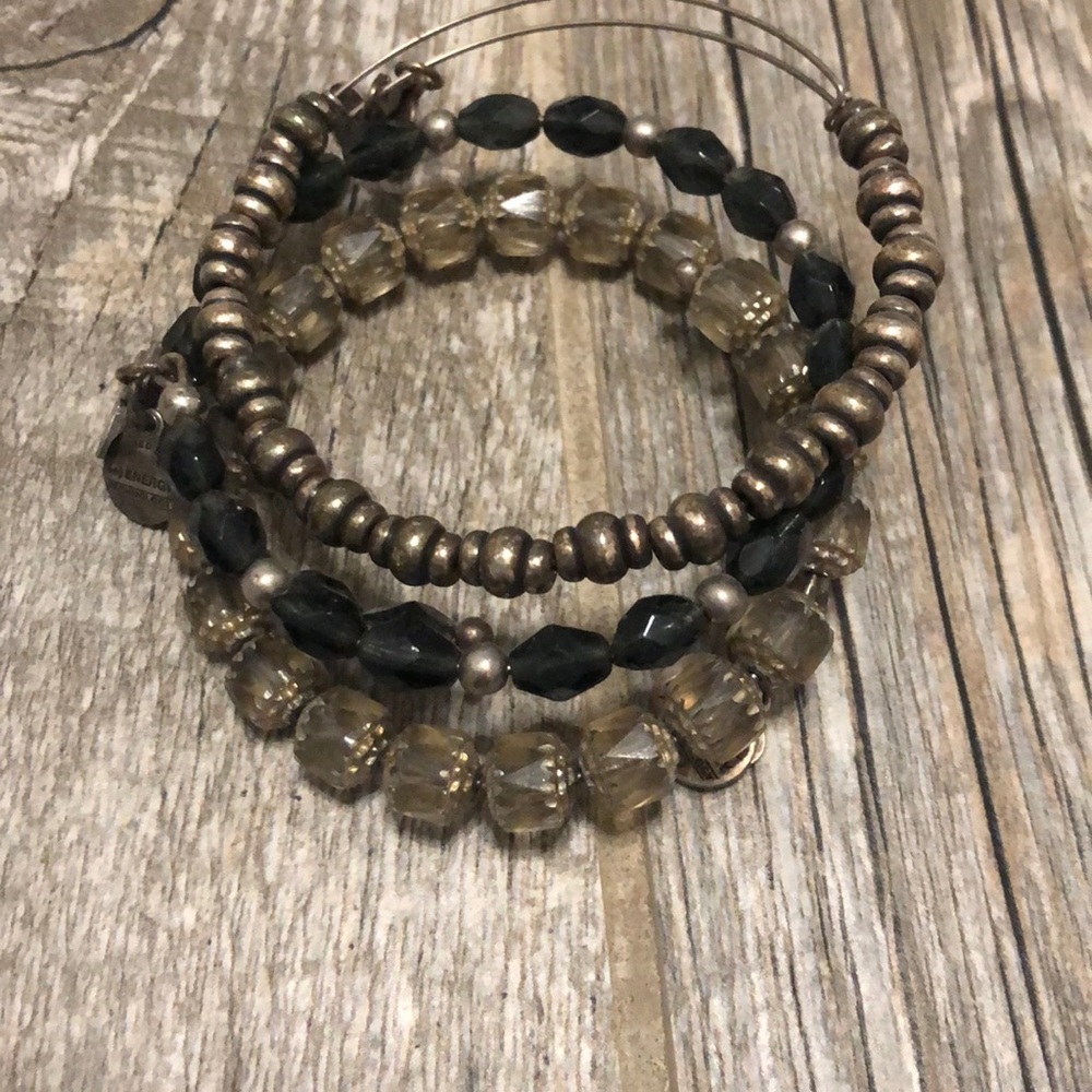 Alex and Ani beaded bangle bracelets